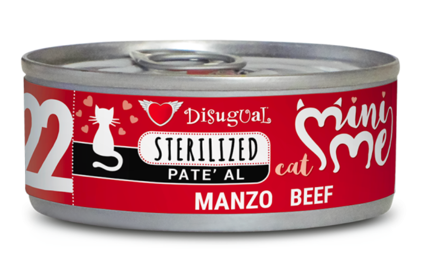 Disugual Mini Me Cat Sterilized Patè Manzo 85 g